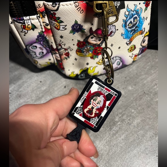 Loungefly Villians Backpack,Wallet and Keychain mirror - Picture 6 of 11